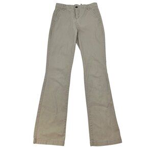 Old Navy Womens Boot Cut Khaki Pants Mid Rise Size 6T Stretch
